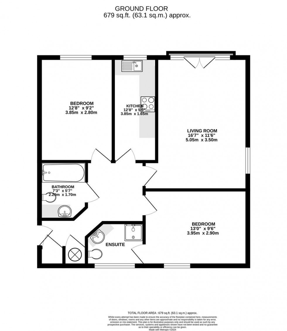 Floorplan for Cannon Gate, Slough