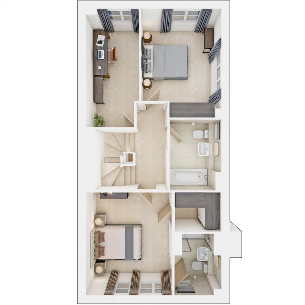 Floorplan for The Warfield, Harvest Ride, Warfield, Bracknell