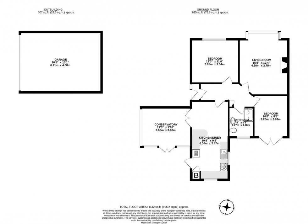 Floorplan for Alderbury Road, Slough