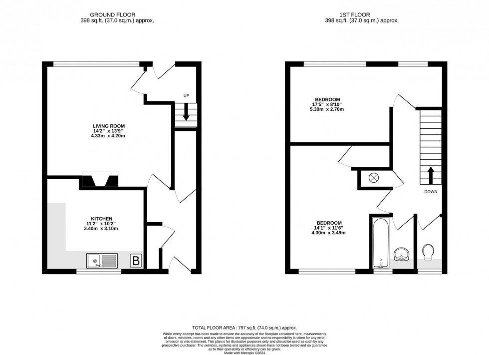 Floorplan for Humber Way, Langley