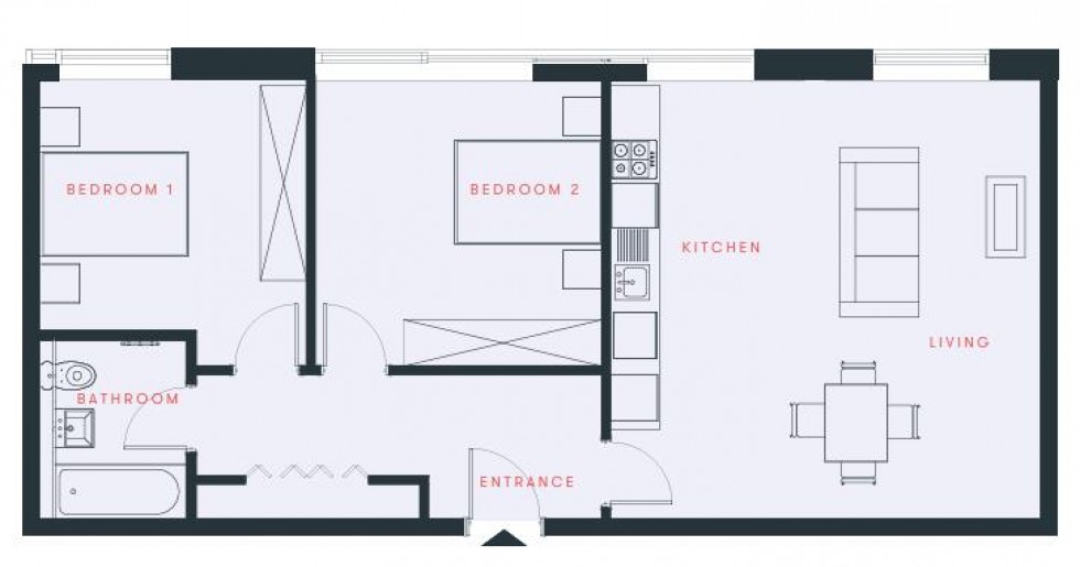 Floorplan for Hurricane Court,, Langley