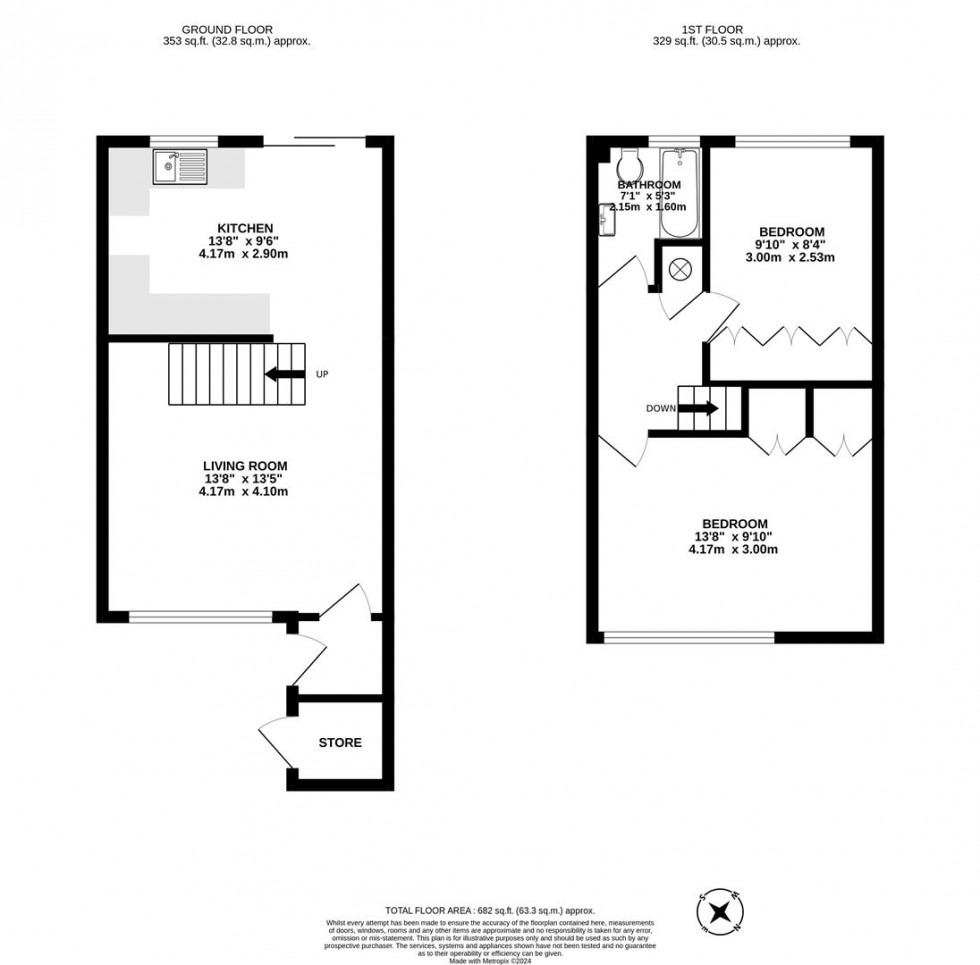 Floorplan for Ellison Way, Wokingham