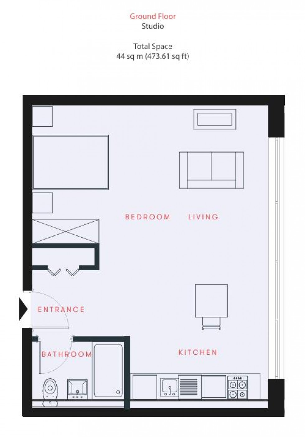 Floorplan for Hurricane Court, Slough