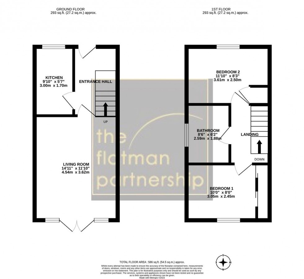 Floorplan for Coleridge Close, Twyford, Reading