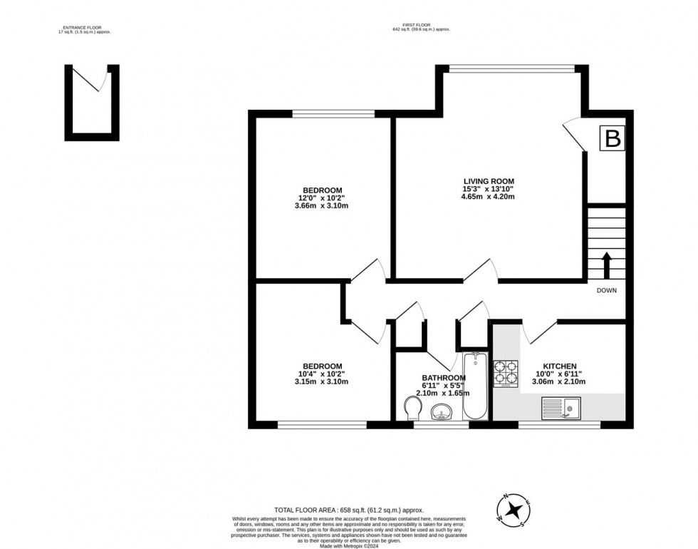 Floorplan for Hermitage Close, Slough