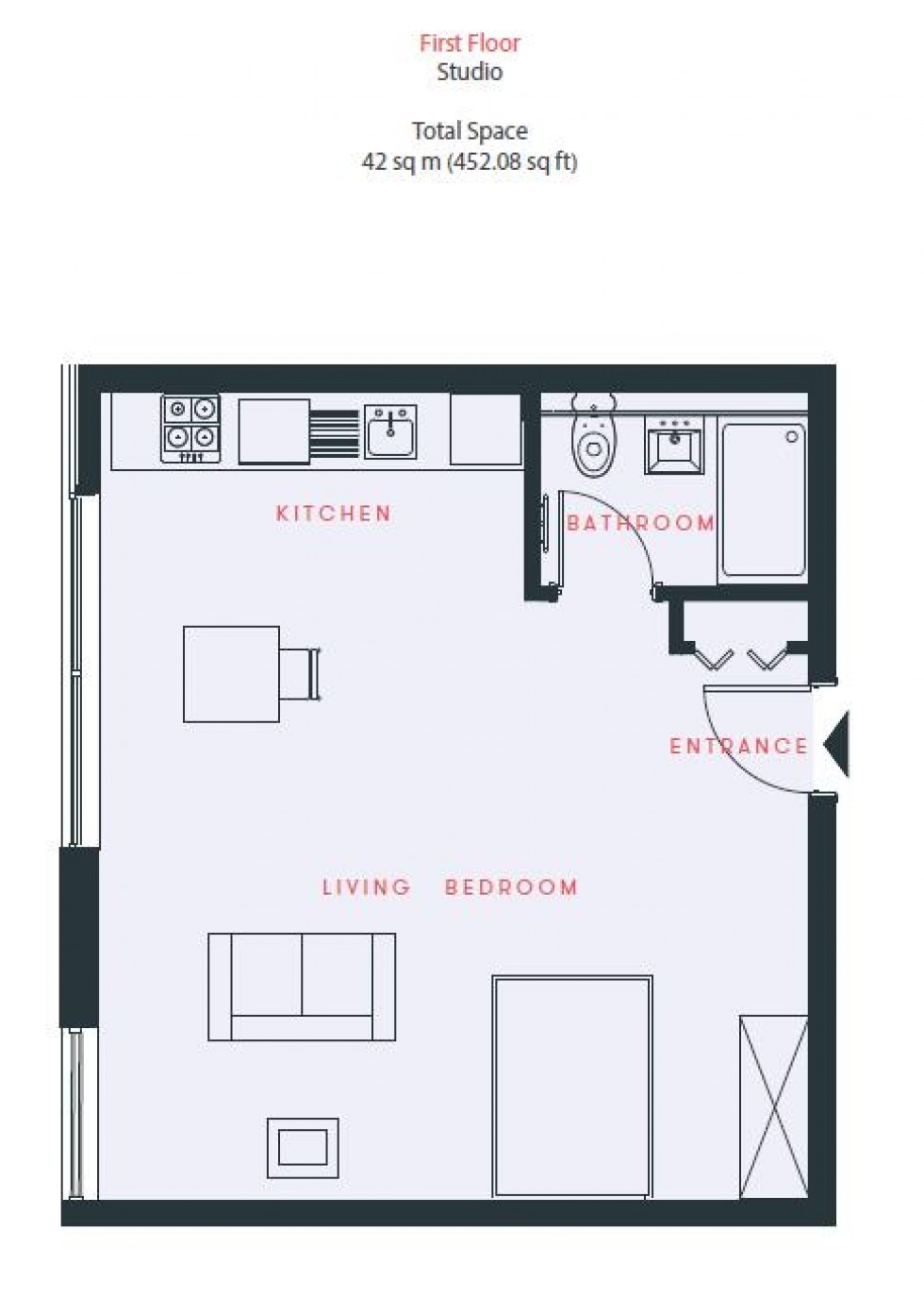 Floorplan for Hurricane Court, Slough