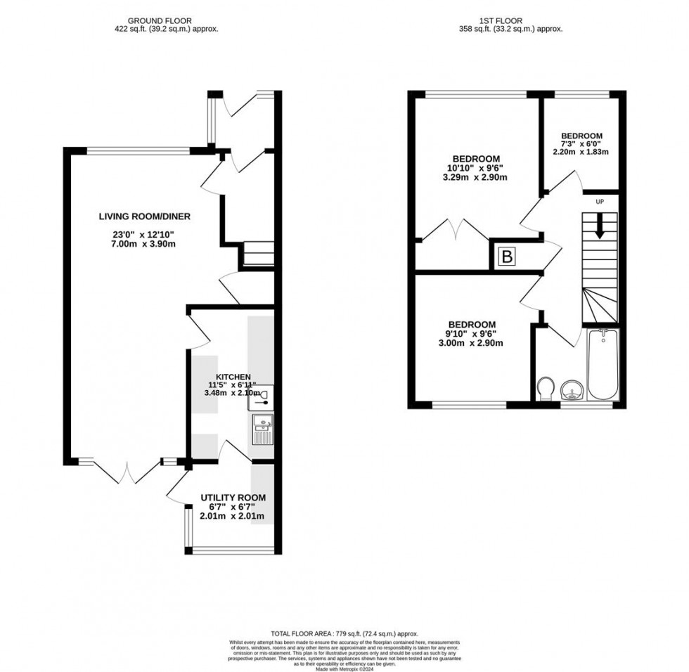 Floorplan for Cherry Avenue, Slough