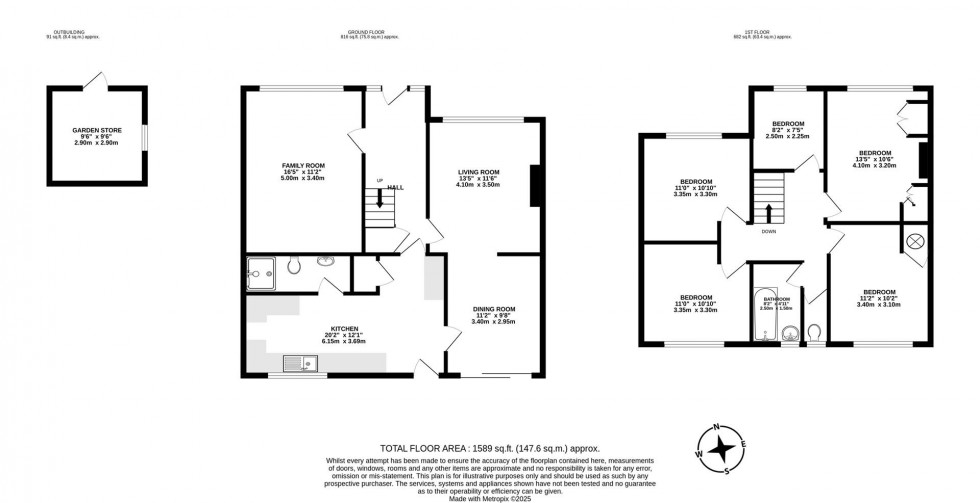 Floorplan for Burroway Road, Slough