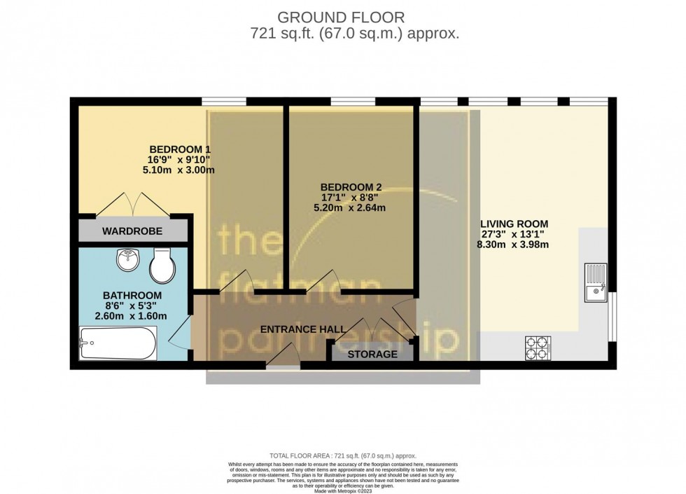 Floorplan for Lexington Apartments, Railway Terrace, Slough